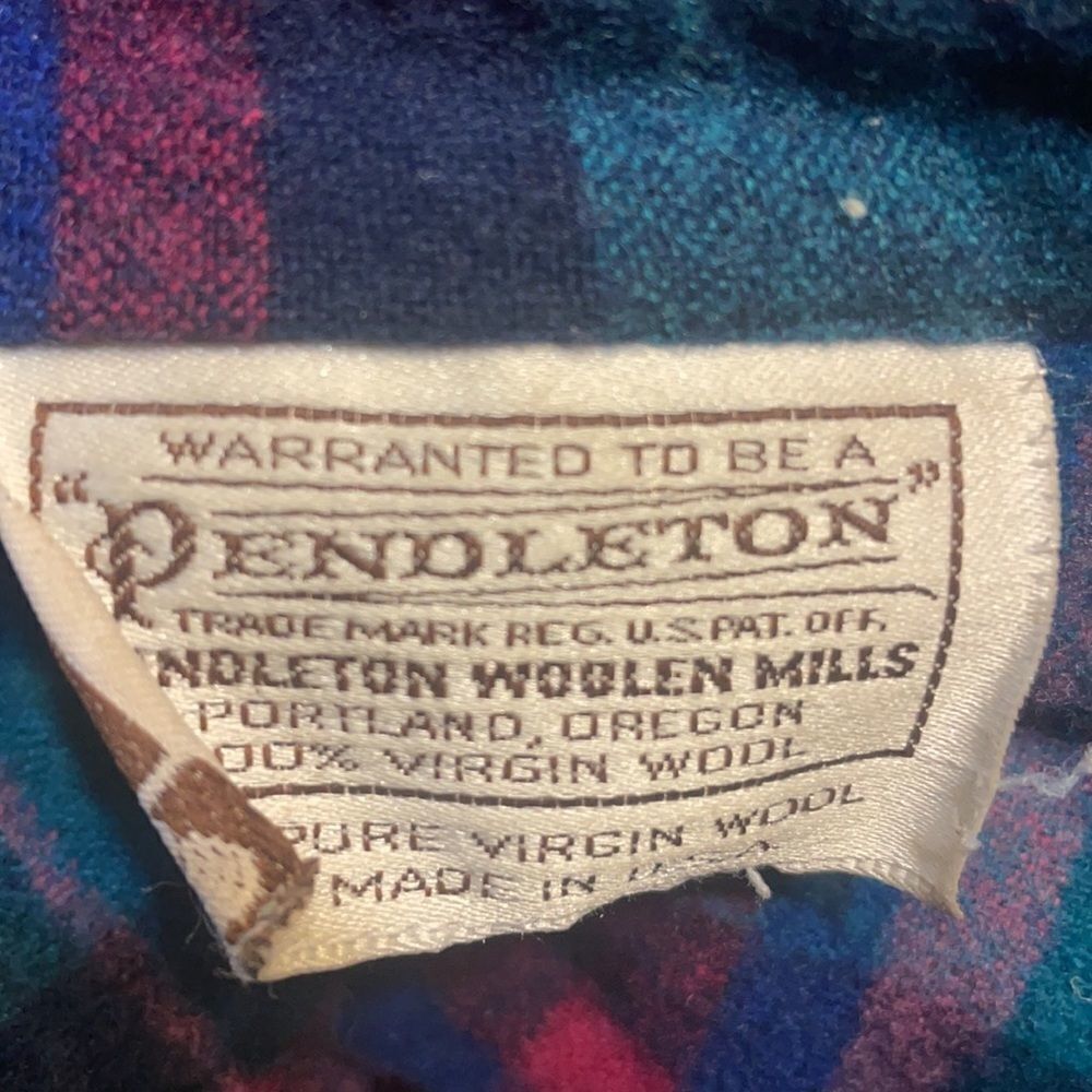 Pendleton Wool Button Down Shirt M (5000d) - image 5